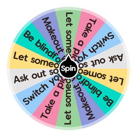 dirty spin the wheel ideas